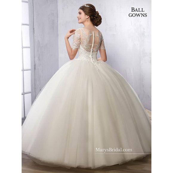 White Mary's Size 10 Ball gown dress - Picture 2 of 2